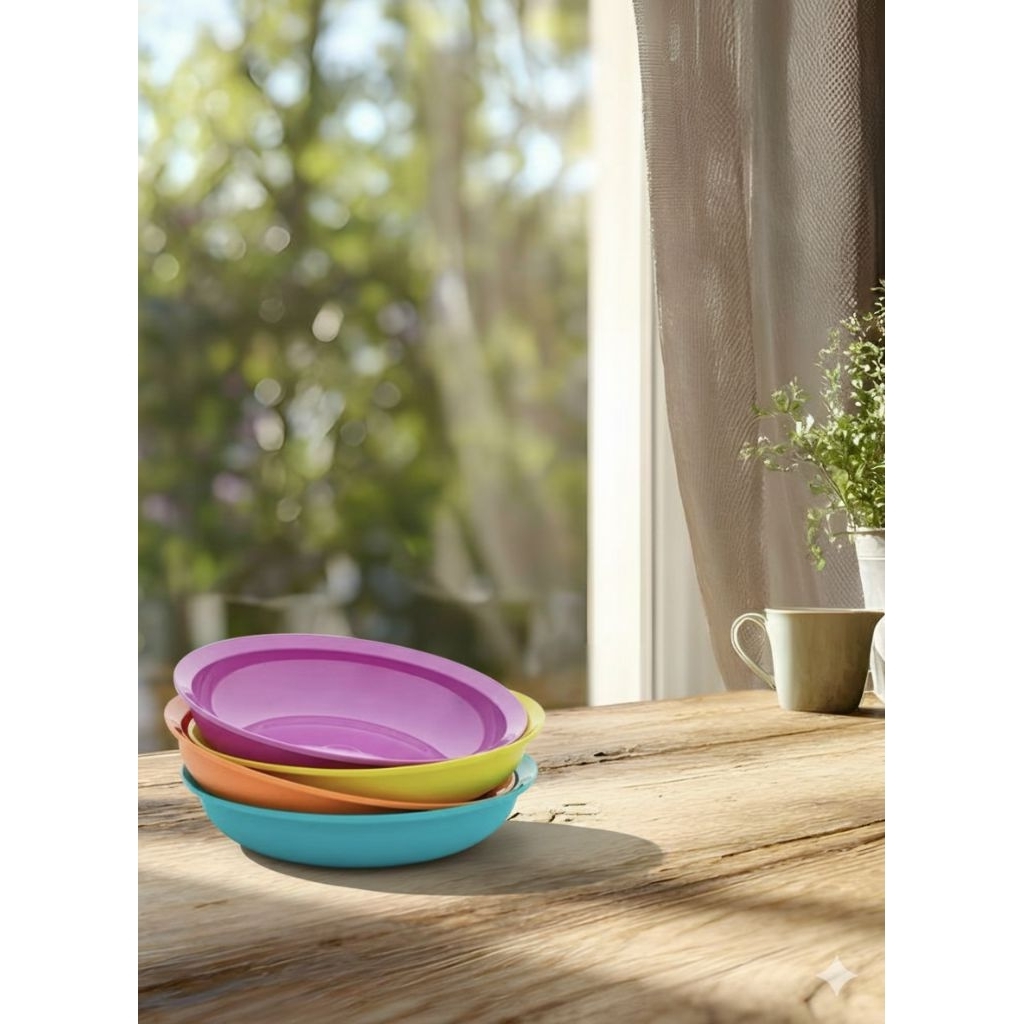 Tupperware 1 set Crescendo Plate wadah makan