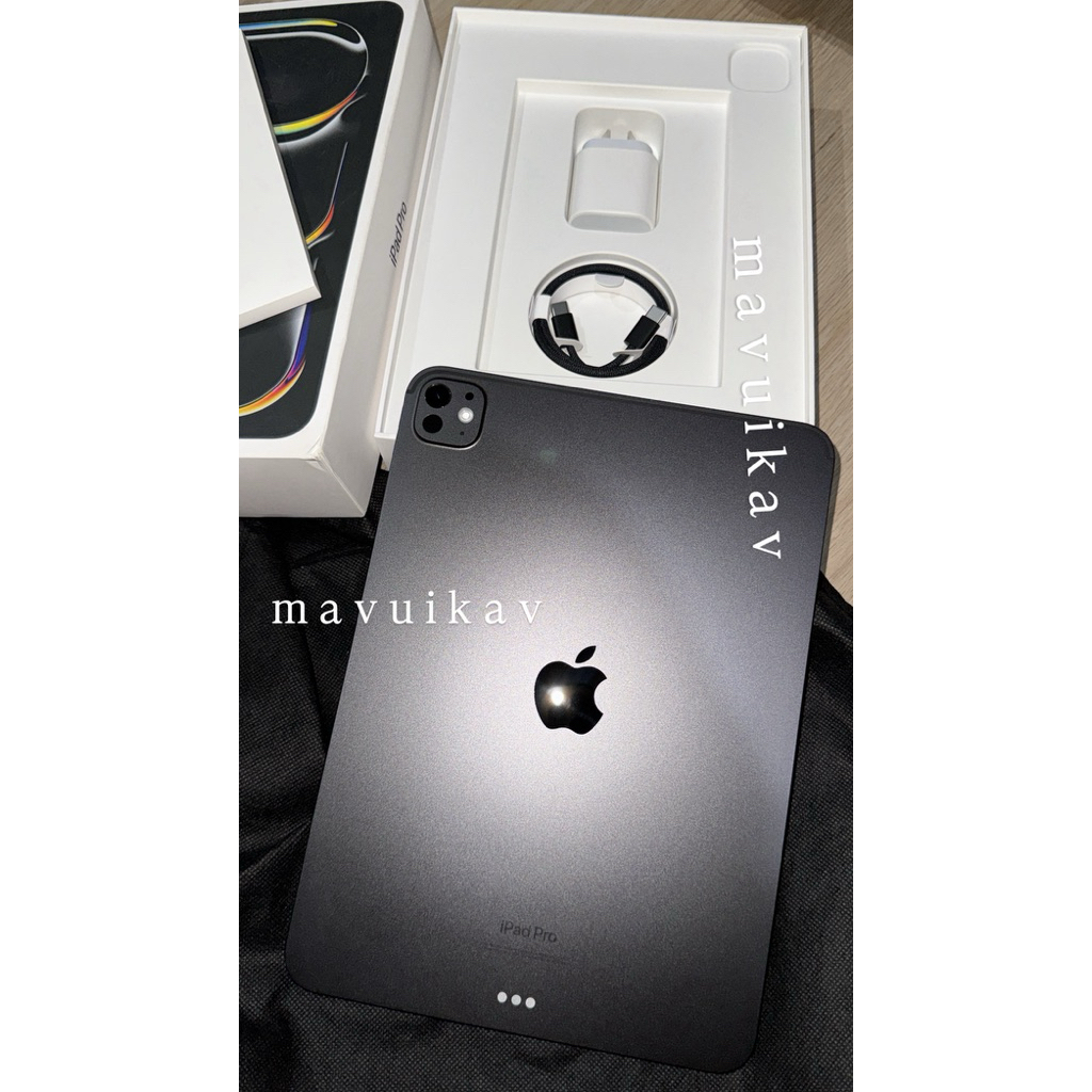 preloved ipad pro m4 11inch 256gb space black wifi only fullset