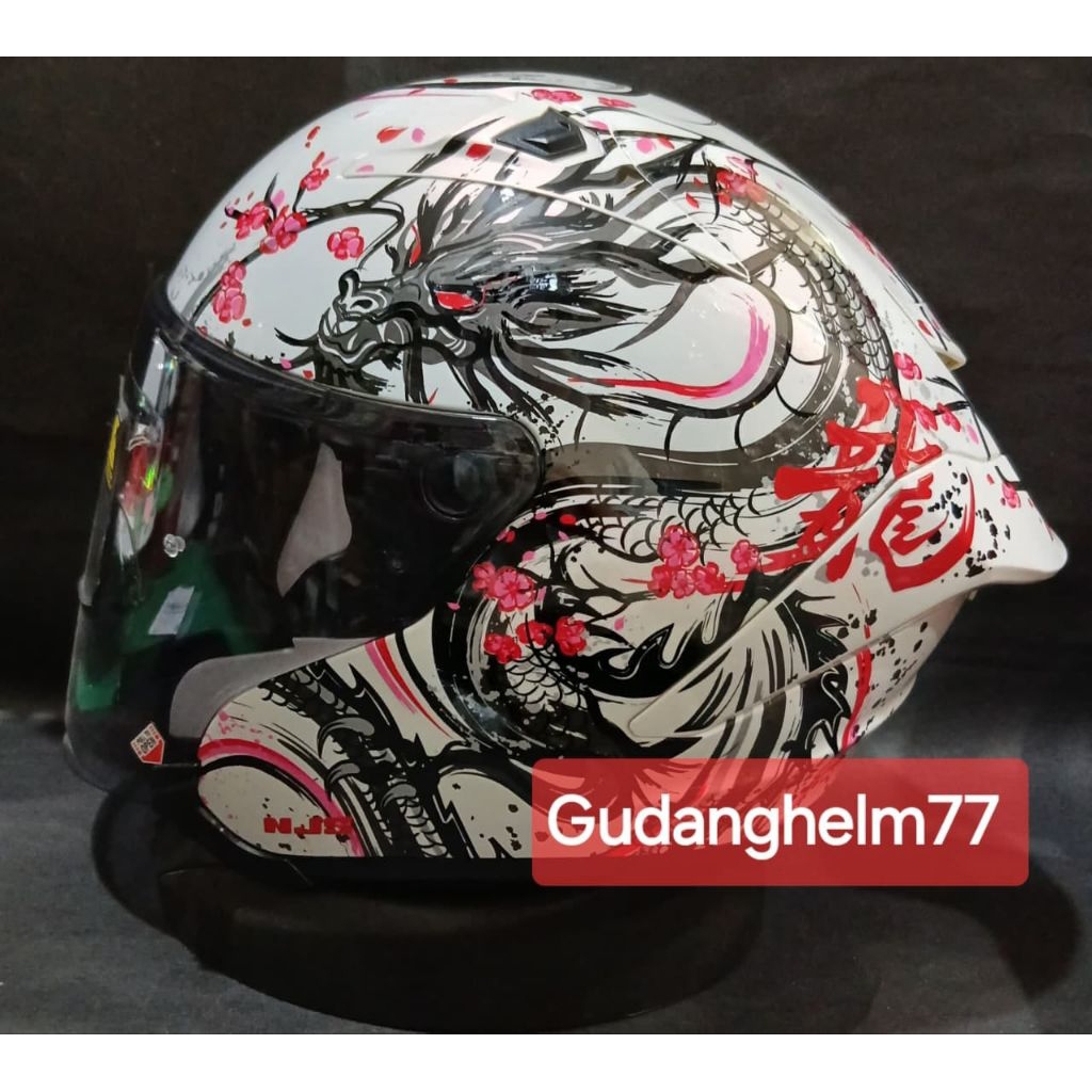 HELM NJS KAIROZ GT SHANELONG-helm njs HALF FACE