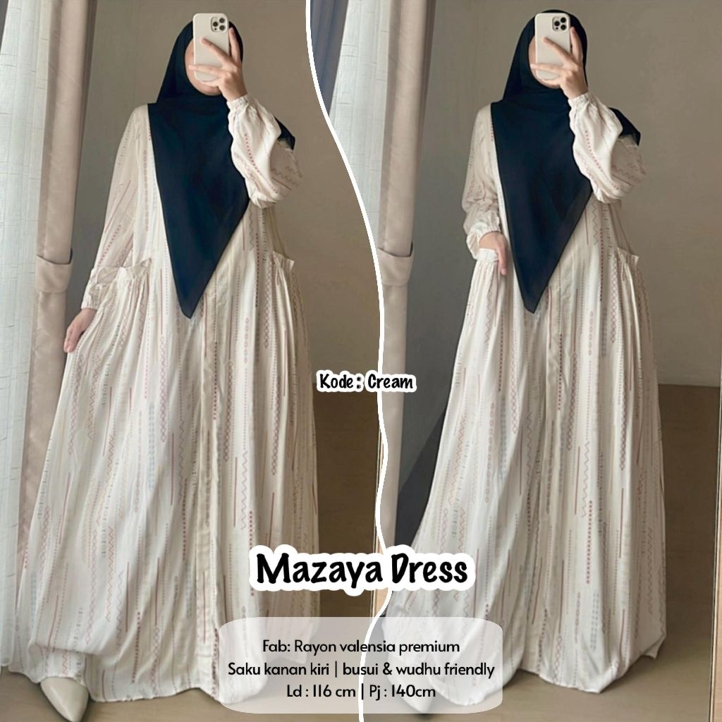 MAZAYA DRESS BEST SELLER BY HIJAB SISTER