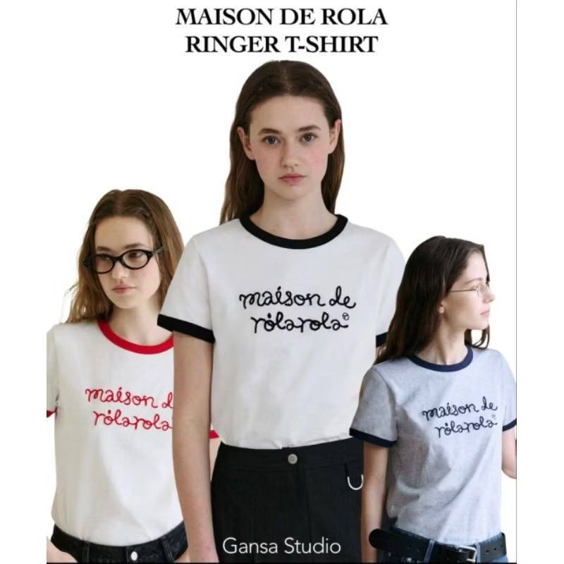 BLIORI F407 TOP MAISON DE ROLA | KAOS WANITA PREMIUM | ATASAN KAOS | KOREAN STYLE