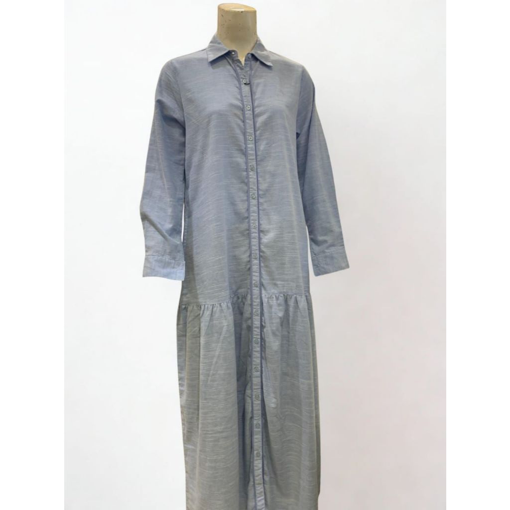 [ORIGINAL] Cressida Ladies Gamis Blue Katun Wanita Dewasa - RITA