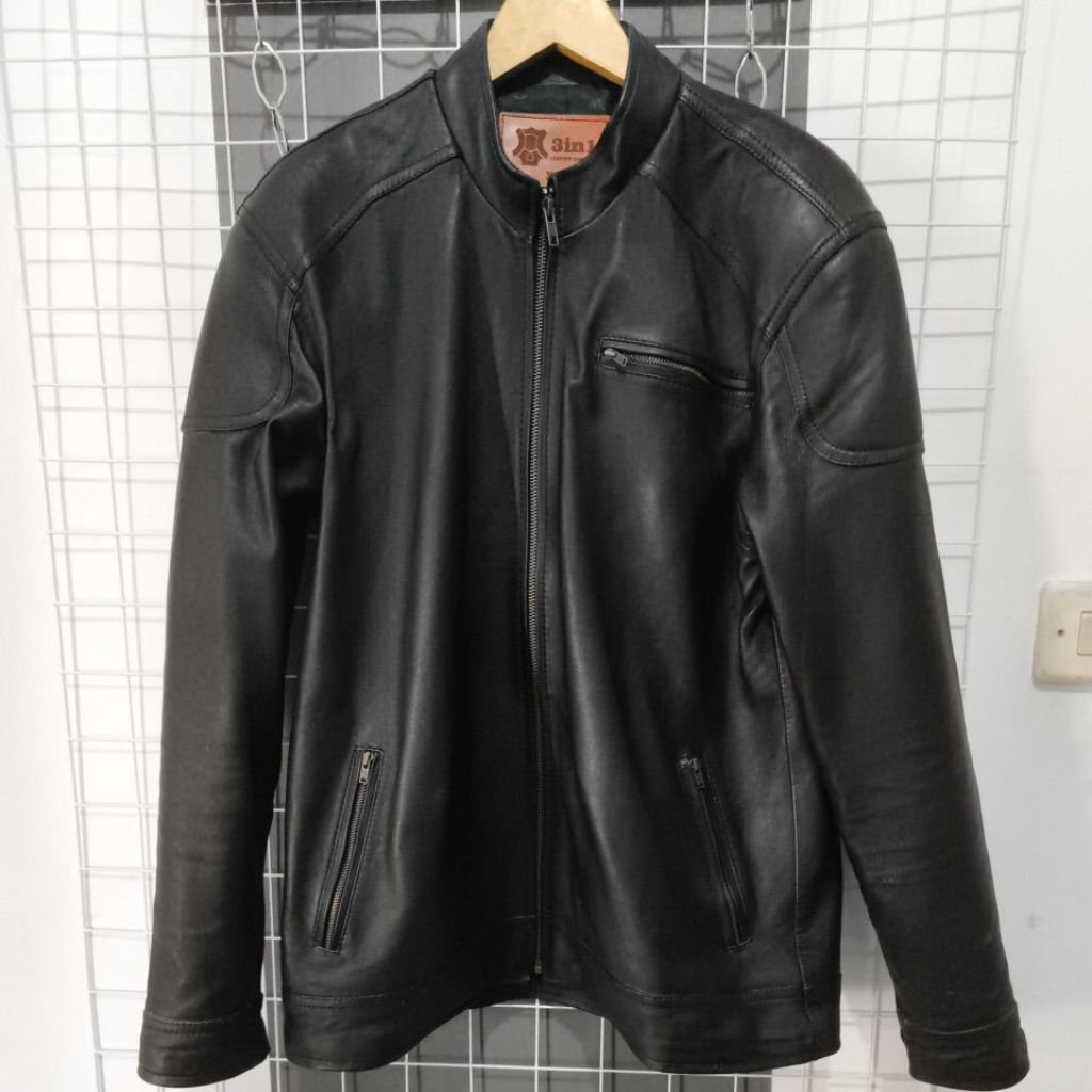 JAKET KULIT DOMBA MOTORAN
