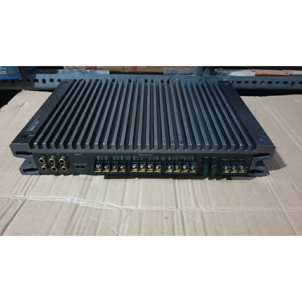 power amplifier mobil 6channel vintage sony xm-3060 made in japan second bekas normal siap pakai