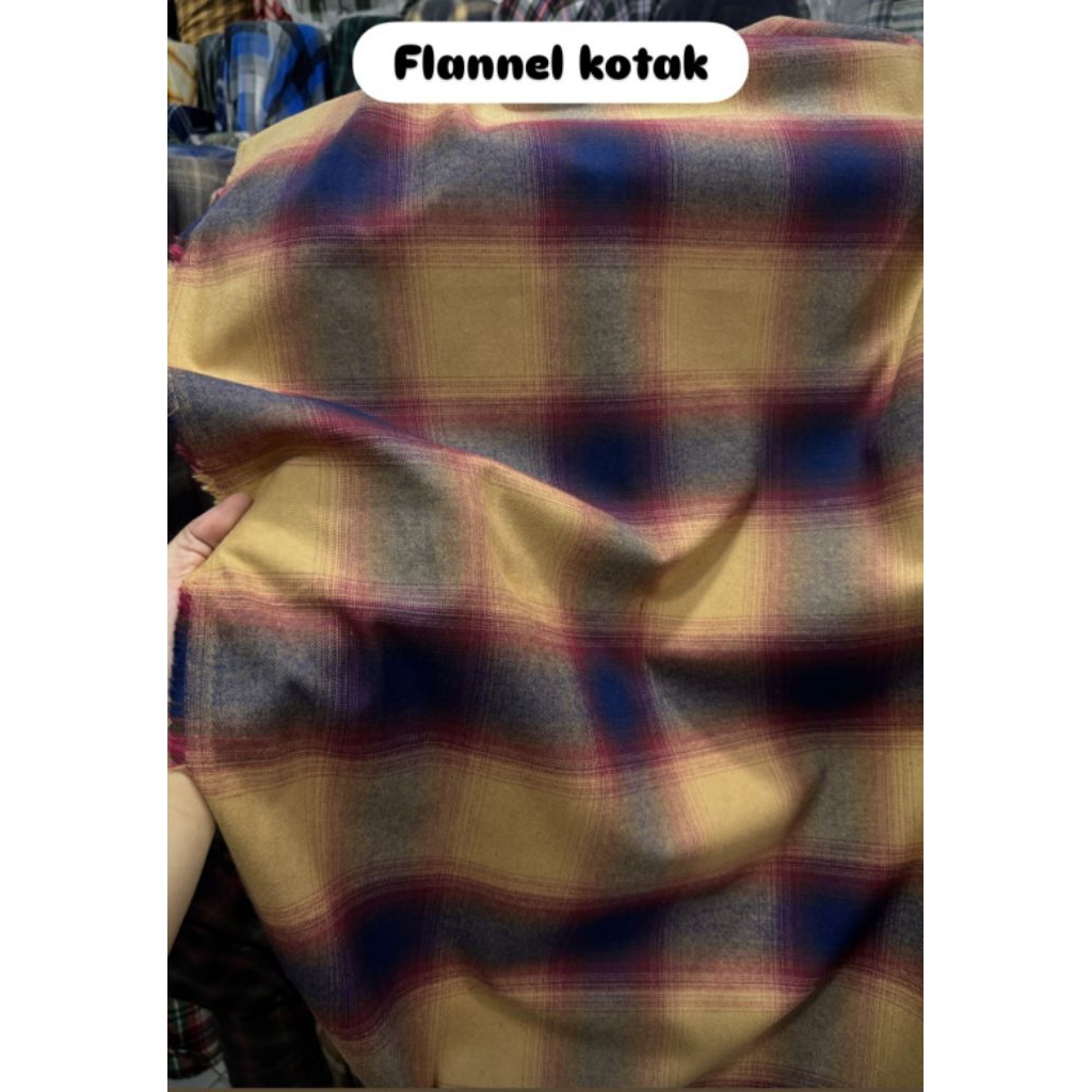 Kain Katun Flanel Kotak motif UNIQLO Atasan Pria Import Motif Kotak Premium  #gengflannel #flannelun