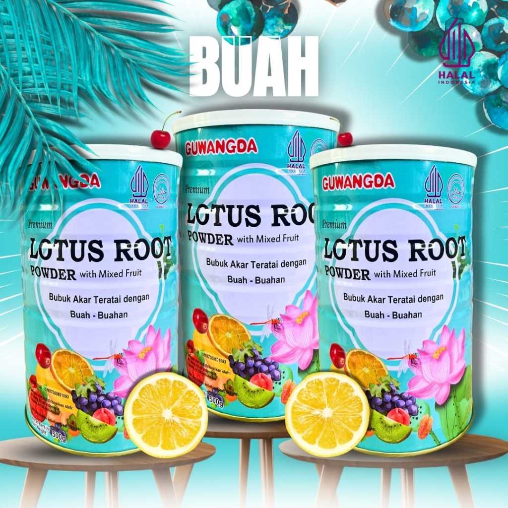 Oufen Lotus Root Powder - Bubur Akar Teratai Buah 500gram [ BPOM - HALAL ]
