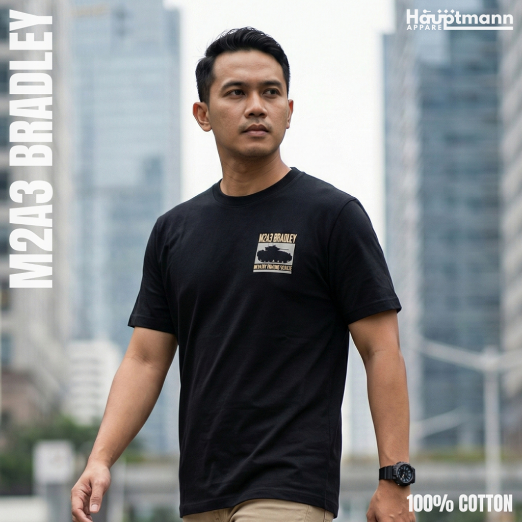 Hauptmann Kaos / T-Shirt - M2A3 Bradley - IFV US Army - Cotton - Unisex
