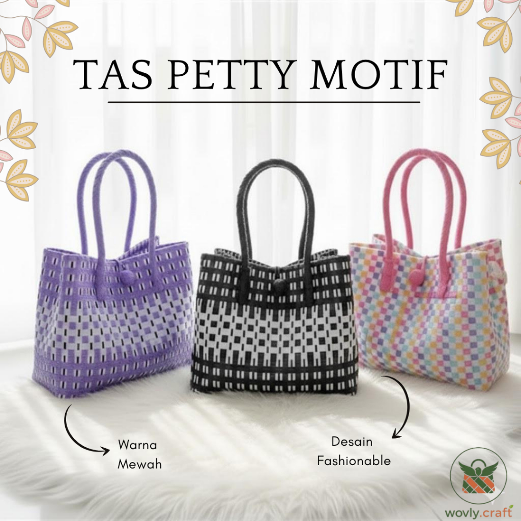 Tas Anyaman Jali Premium Petty / Tas Belanja / Tas Buwuh