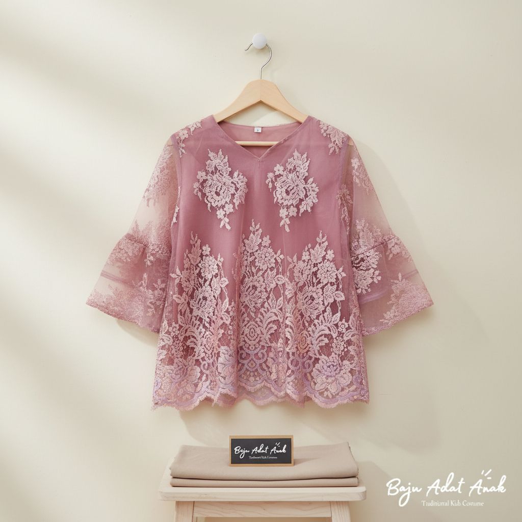 Kebaya Brokat Anak TK Moderen Modern