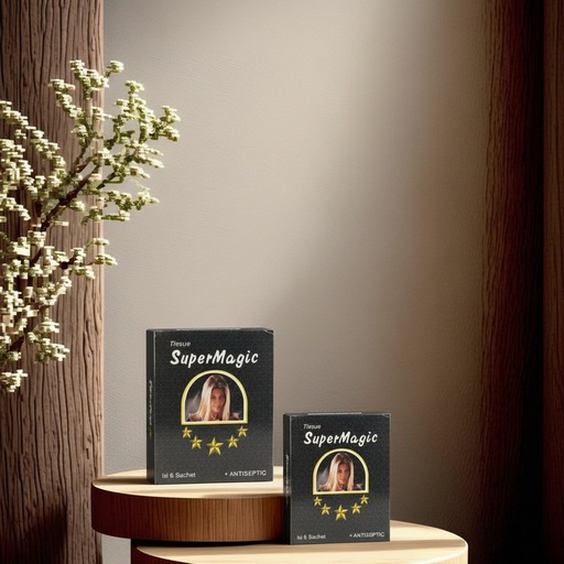 Tisu Super Magic Man Hitam Original BPOM