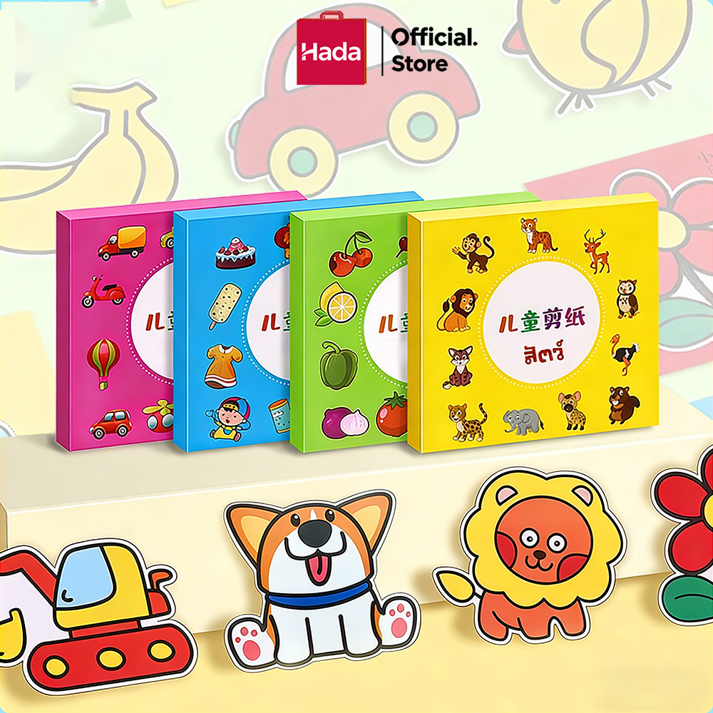 Mainan DIY Paper Cut /aktivitas menggunting anak/Mainan Gunting Kertas Anak/Latihan Menggunting Anak