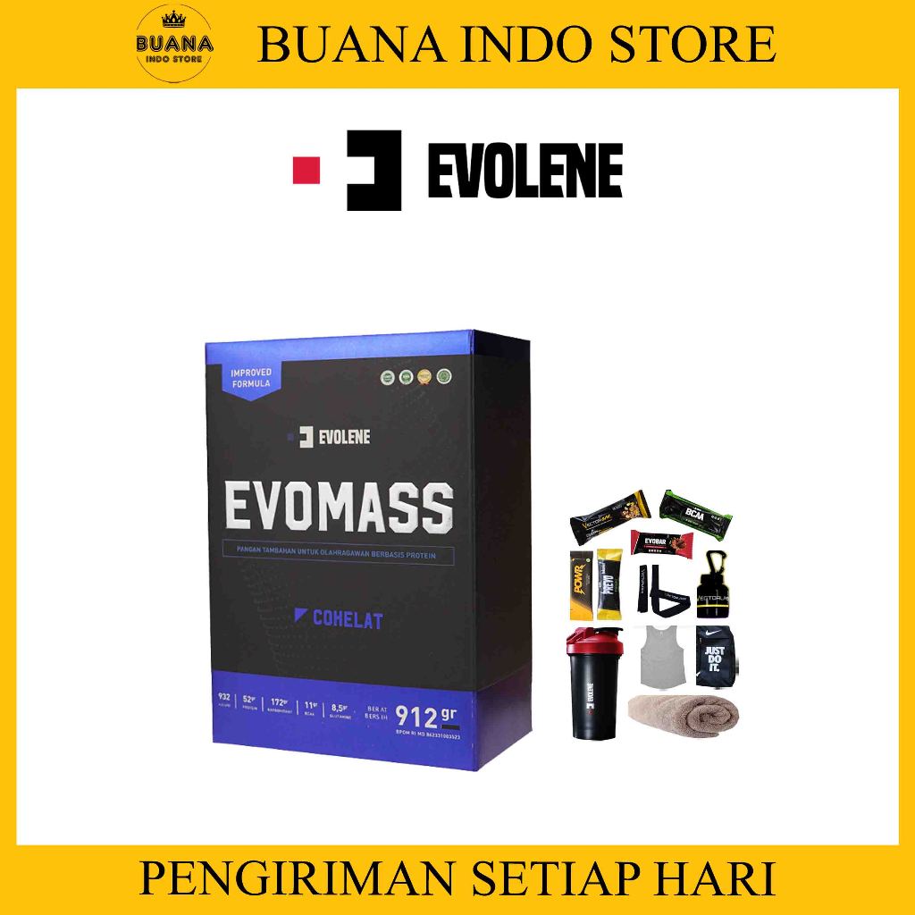 Evomass Evolene 2lbs - Suplemen Fitness - Suplemen Workout - Gainer 900gr