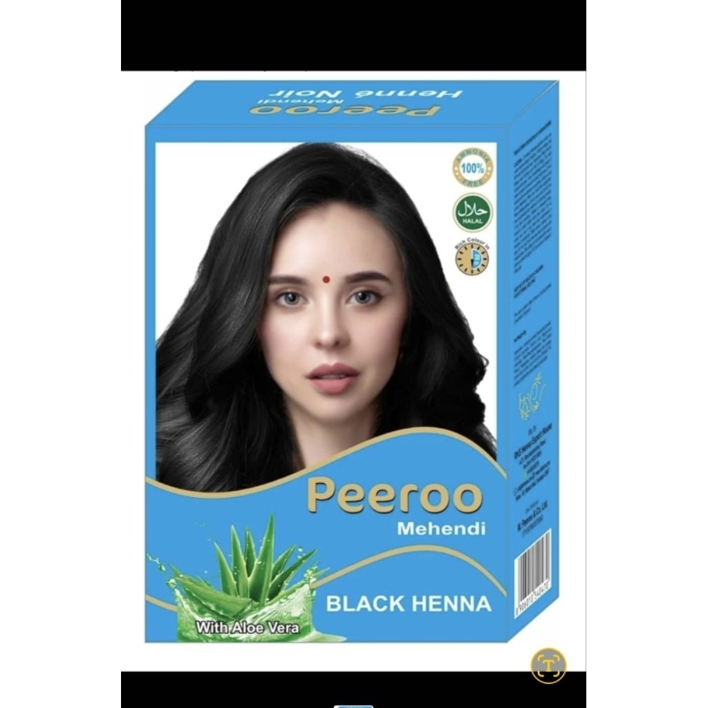 Cat Rambut Peeroo Mehendi/ Henna Pewarna Rambut Halal