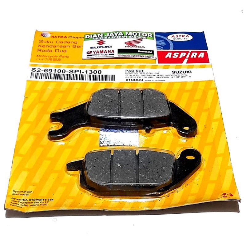 KAMPAS REM CAKRAM PAD SET SUZUKI SATRIA FU 150 BELAKANG VIXION MX MEW TIGER NEW SOGUN 125 SKYWAVE SK