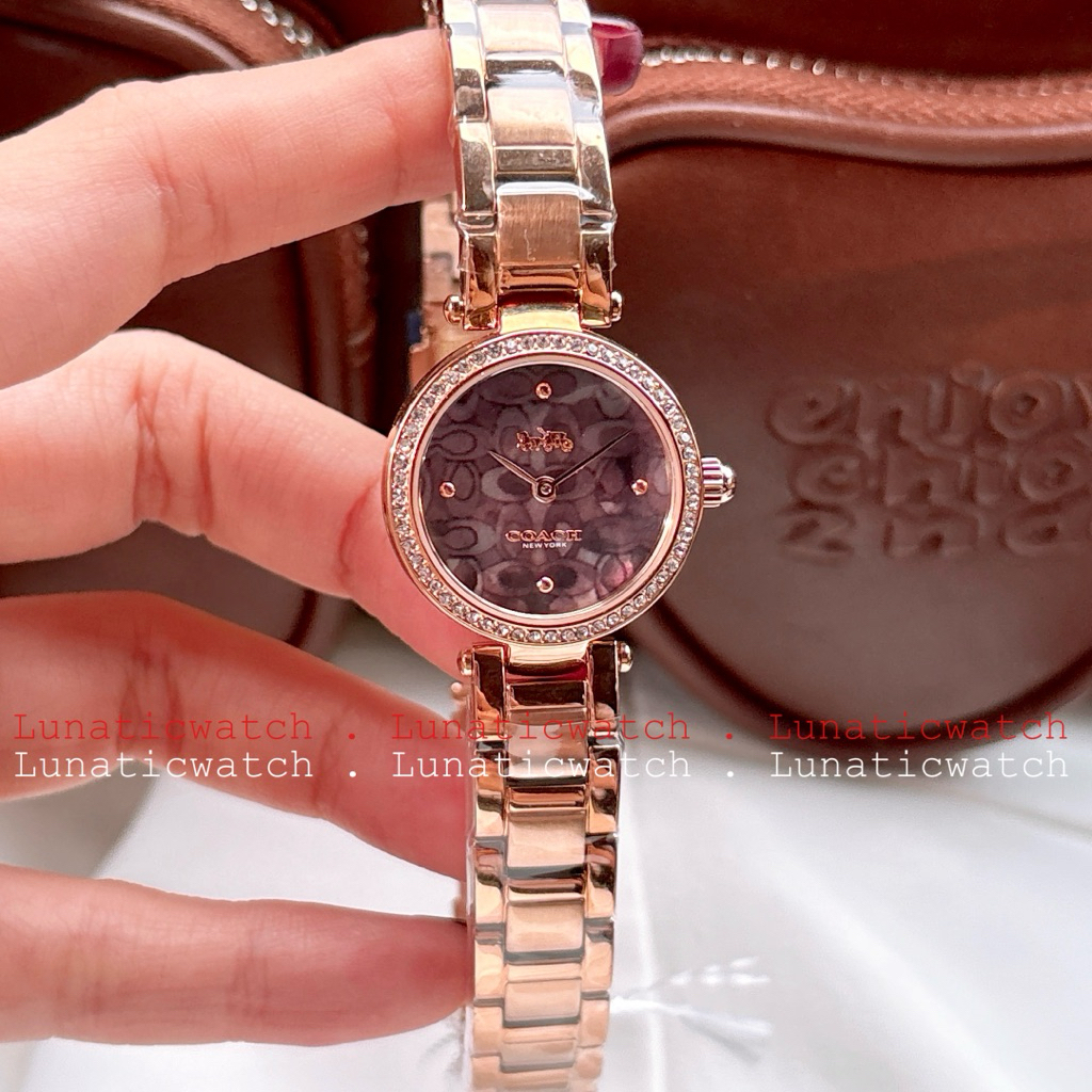 Jam Tangan Wanita Coach Park Flower Crystal Rosegold