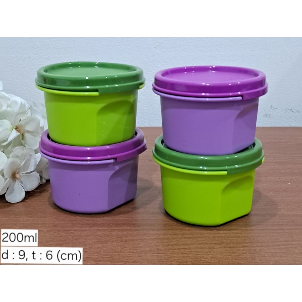 NEW - MM Round 200ml Tupperware (satuan)