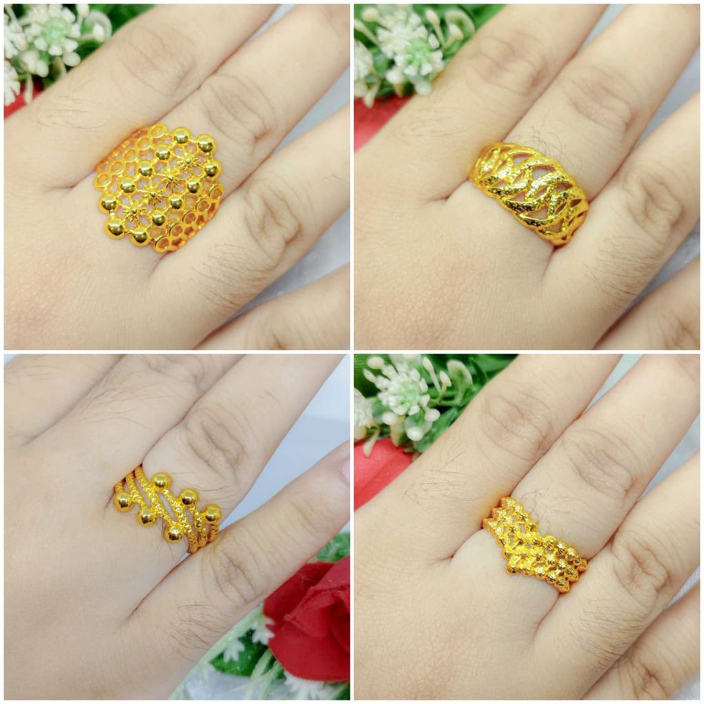 Cincin Koin Emas Murni Model Terlengkap - Aman Dipakai Sehari-hari