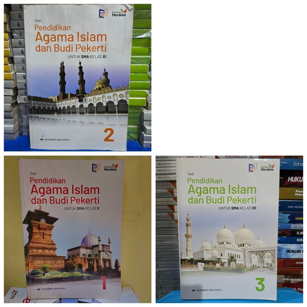 BUKU BEKAS PENDIDIKAN AGAMA ISLAM DAN BUDI PEKERTI KELAS 1/2/3 SMA KURIKULUM MERDEKA ERLANGGA