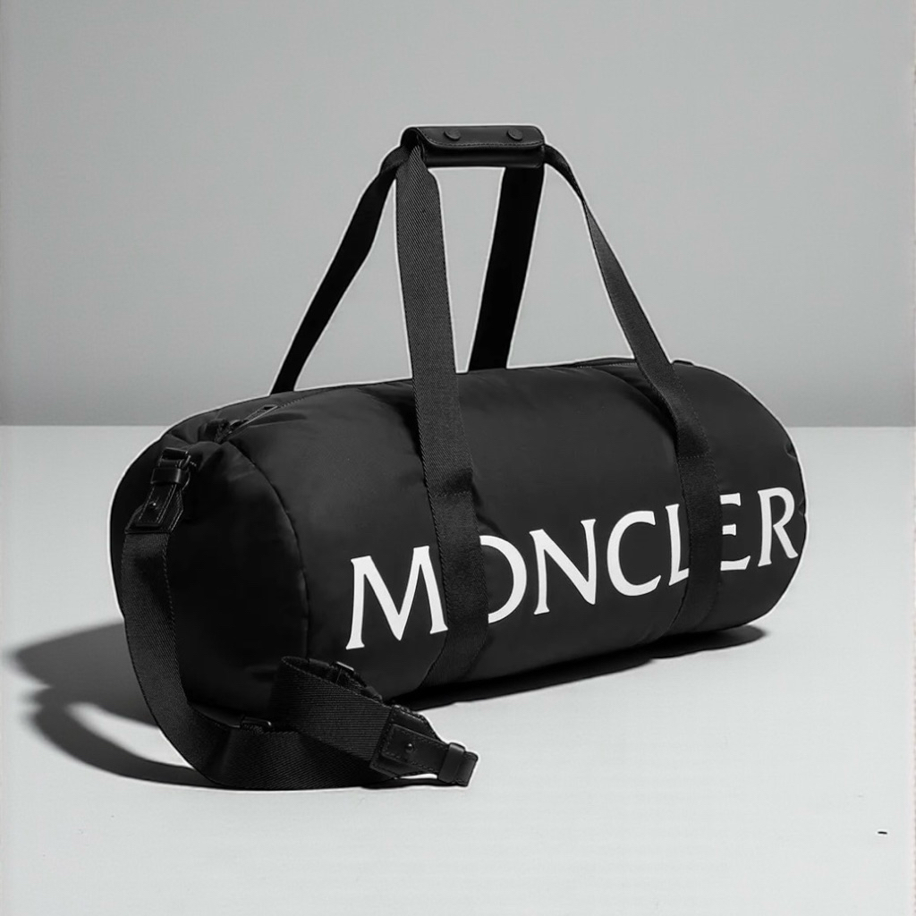 MONCLER Logo Water-Repellent Down-Filled Duffle Shoulder Crossbody Bag