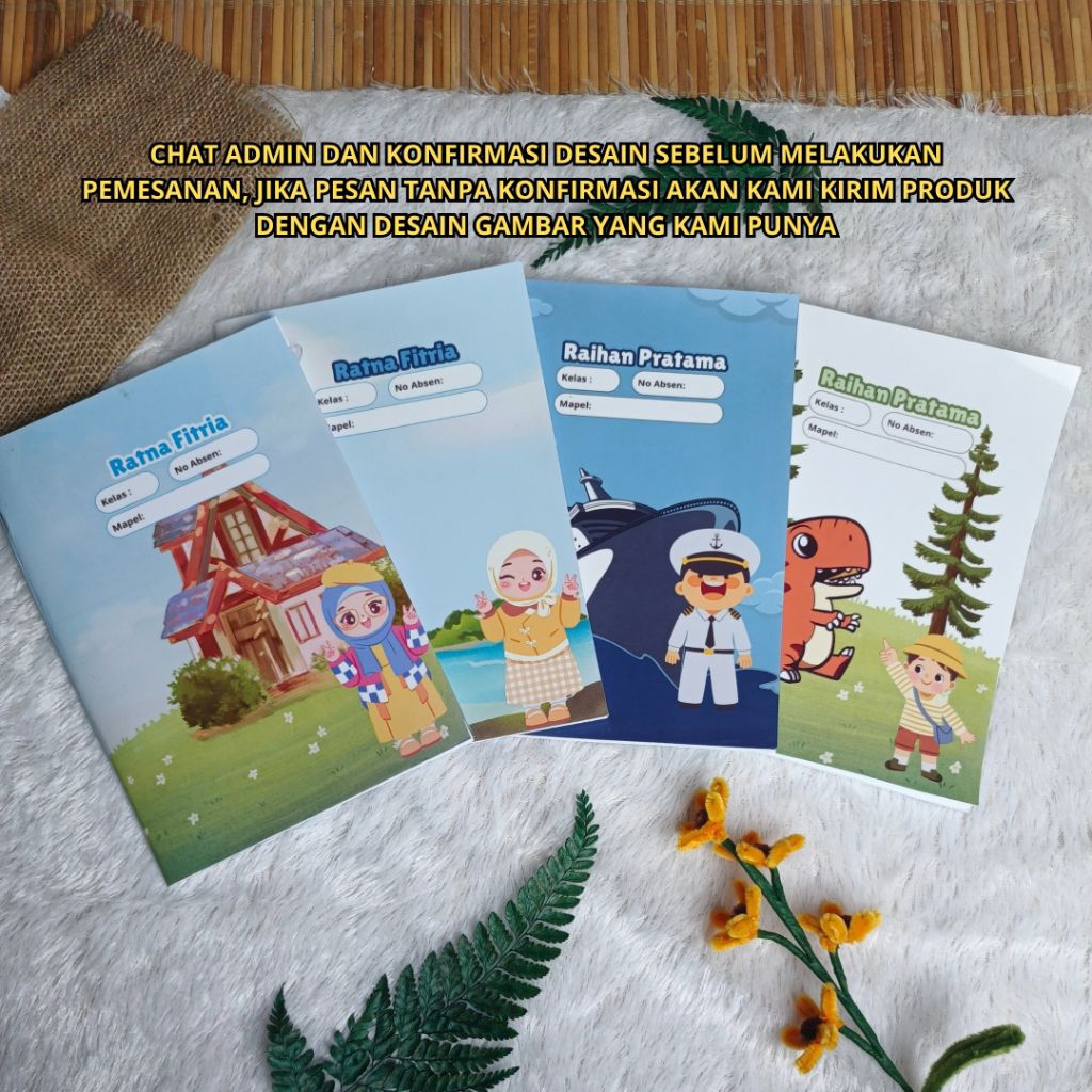 Buku Tulis Anak Sekolah Custom | Buku Tulis Custom