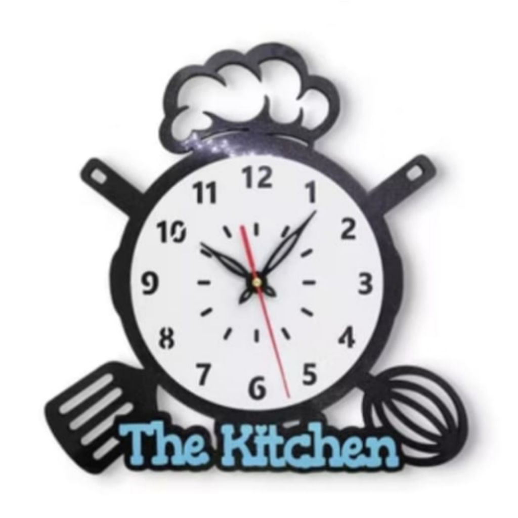 Jam Hiasan Dinding Estetik Unik Dapur THE KITCHEN