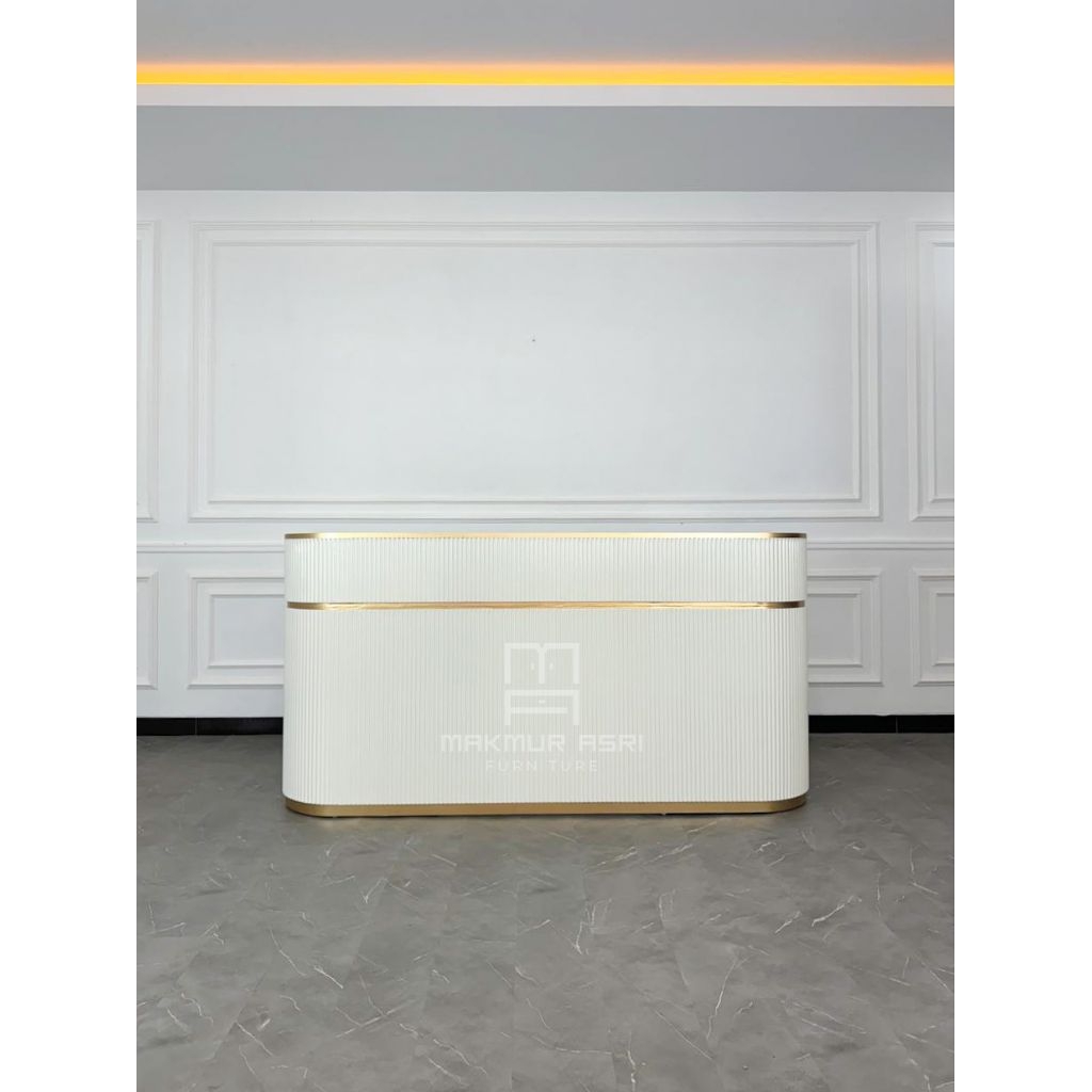 Meja Bar Minimalis Modern Cat DucoTop Hpl Motif Marmer