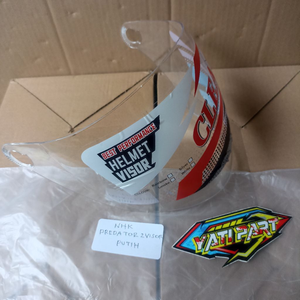 Kaca helm NHK predator 2 visor / NHK Godzilla / NHK kripton original clear