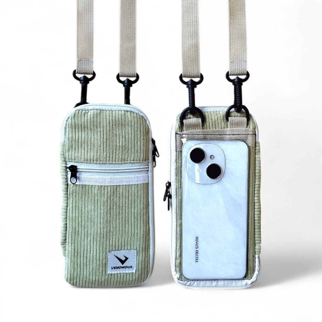 Tas Selempang Hp Corduroy Slingbag Lily / Tas Hp Touchscreen Tas Dompet Hp