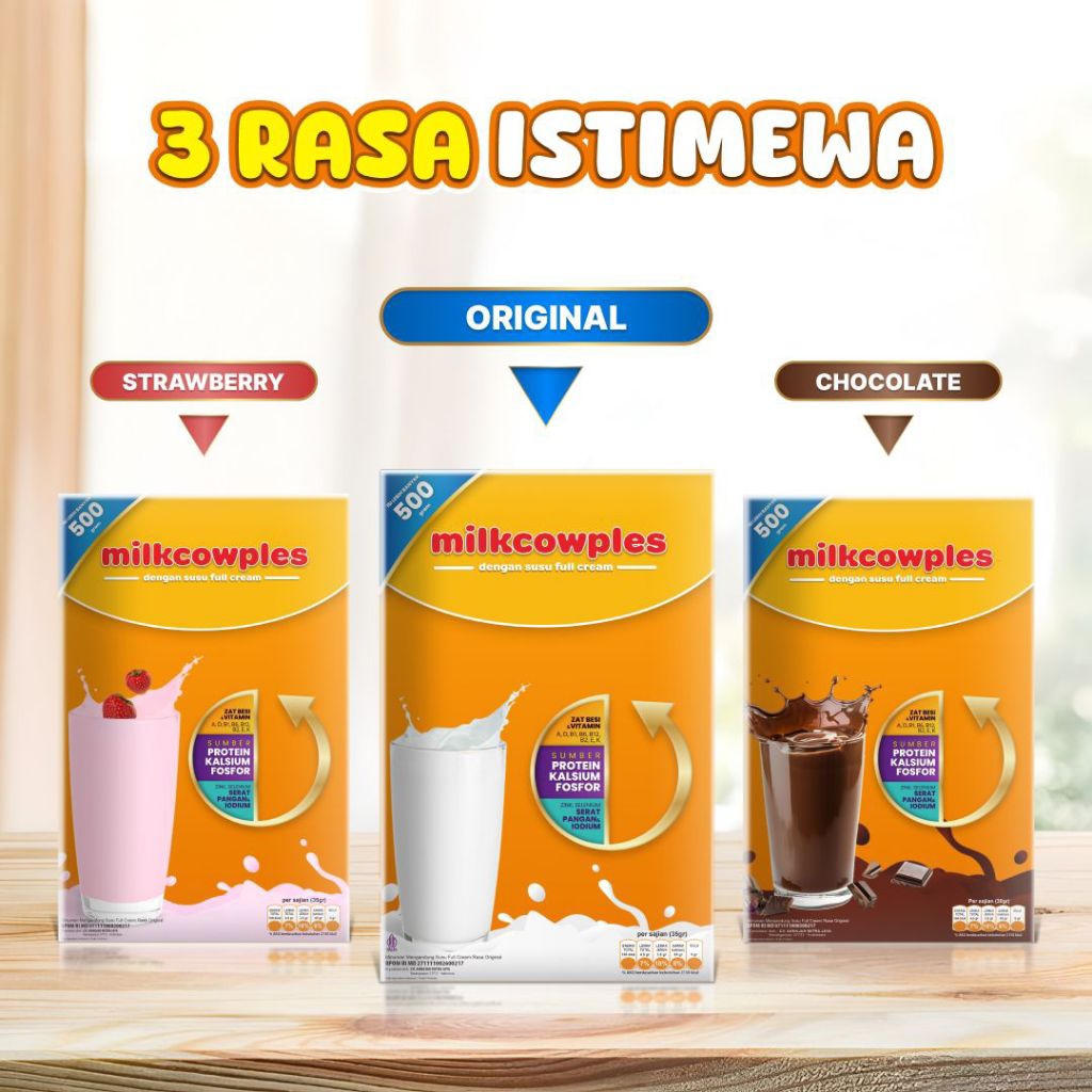 -MILKCOW PLES/PLUS-  SUSU PENINGGI - Susu Penggemuk Badan & Penambah BB | BPOM |ORIGINAL/