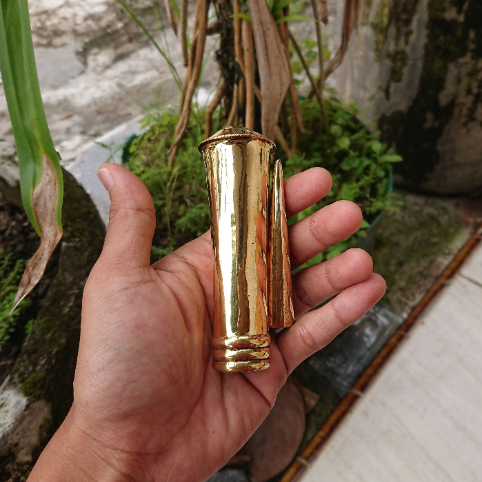Ornamen Tongkat Komando Bahan Dasar Kuningan Set Aksesoris Tongkat Komando
