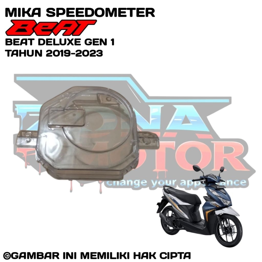 Kaca mika speedometer Honda BeAT Deluxe CBS ISS GEN 1 Tahun 2019 2020 2021 2022 2023 bodi motor