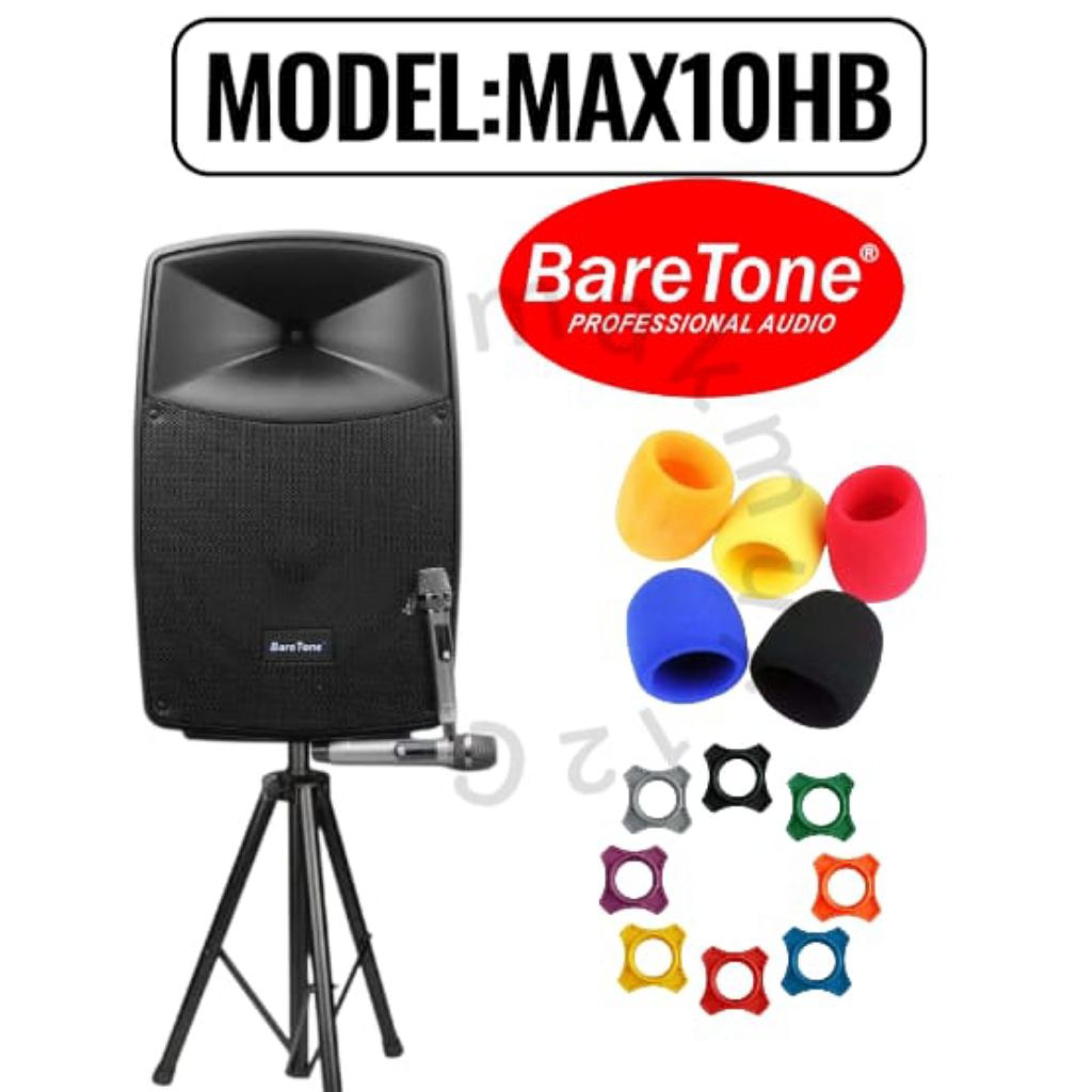 BARETONE AUDIO PORTABLE SPEAKER 10 INCH | MAX10HB