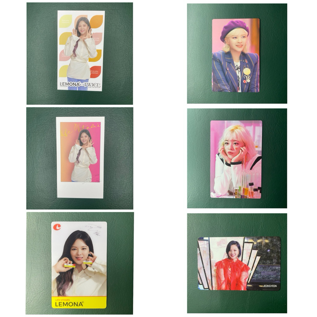 jeongyeon twice rare photocard lemona momograph candybong