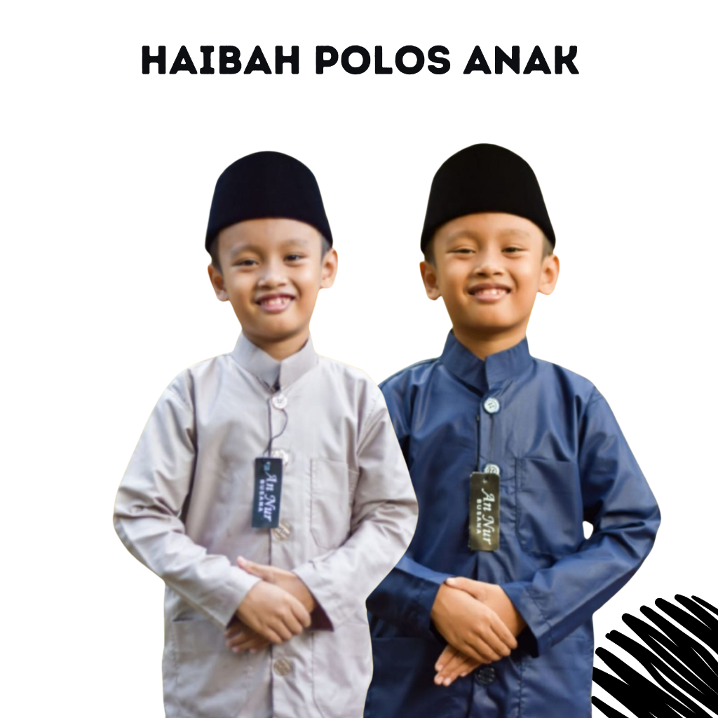 KOKO HAIBAH POLOS ANAK