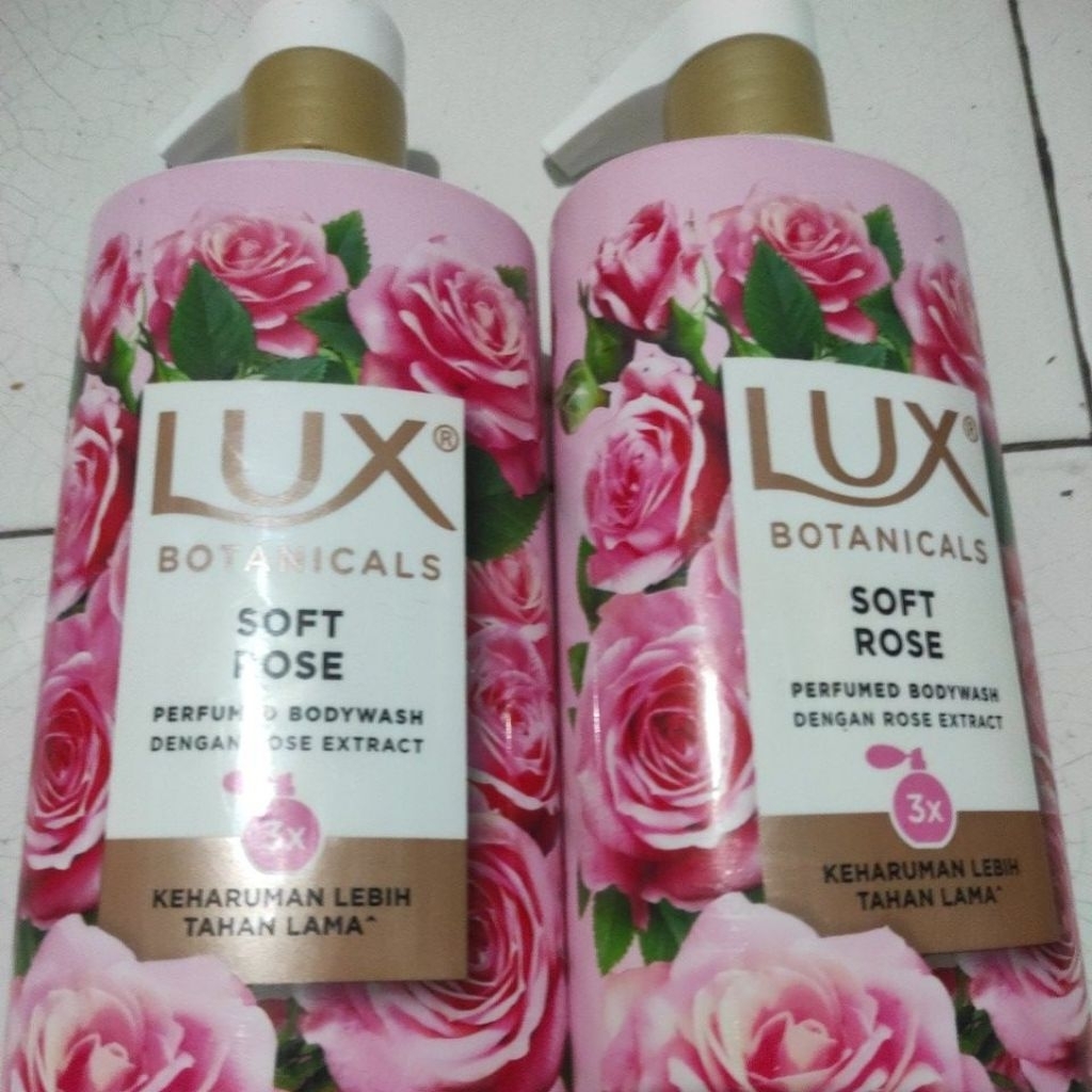 Lux body wash kemasan pump500g/100ml soft rose