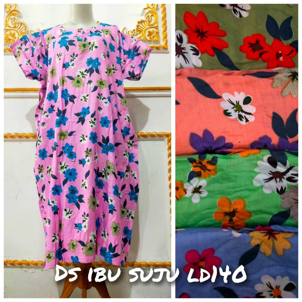 Grosir Daster Ibu Super Jumbo LD140 || Grosir Daster Busui || Grosir Daster Murah || Daster Rayon ||