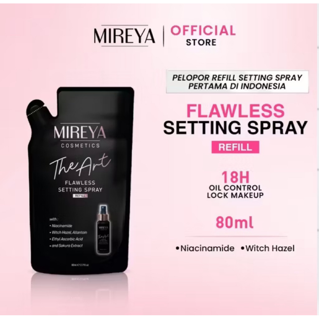 Refill Mireya Setting Spray 80ml Mireya Setting Spray & Finishing Spra