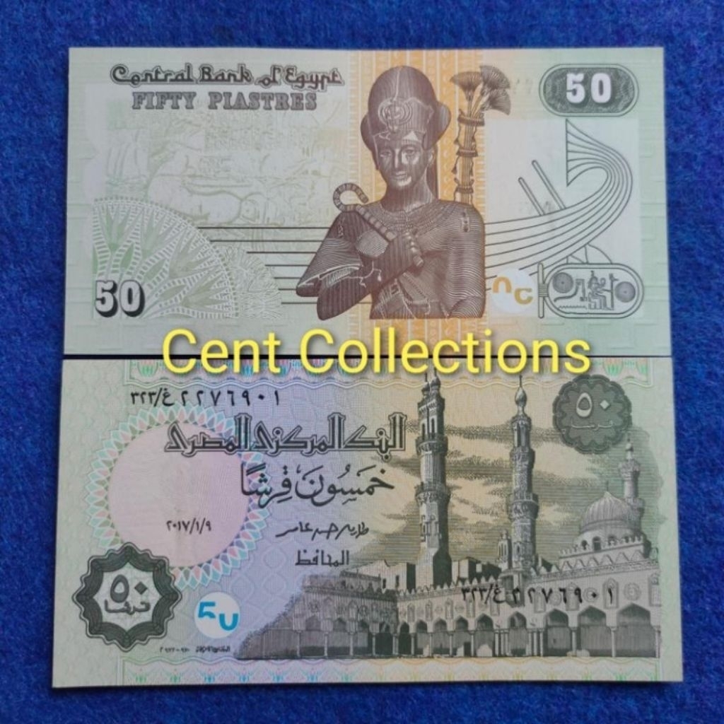uang asing Egypt 50 piastres