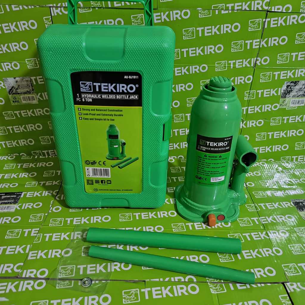 TEKIRO Dongkrak Botol 6 Ton / hydraulic Jack 6 Ton Tekiro Original / Dongkrak Mobil Universal