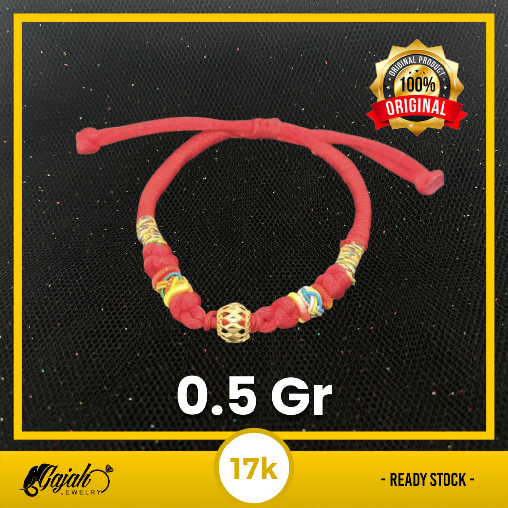 Gelang Tali Emas 17K - Toko Emas Gajah - 0.5 Gram 7330