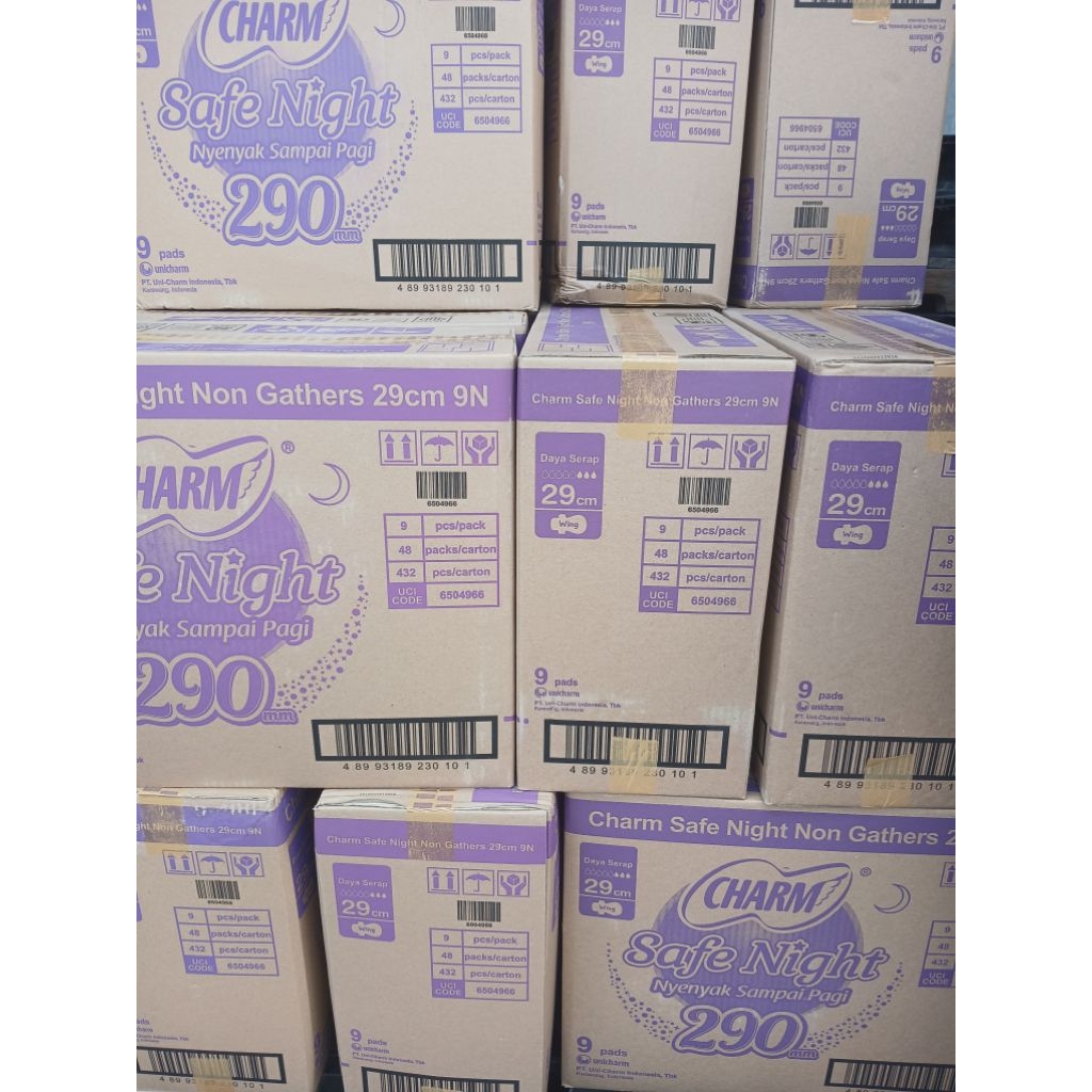 Charm Safe Night 29cm Isi 2p Renceng 1 Karton