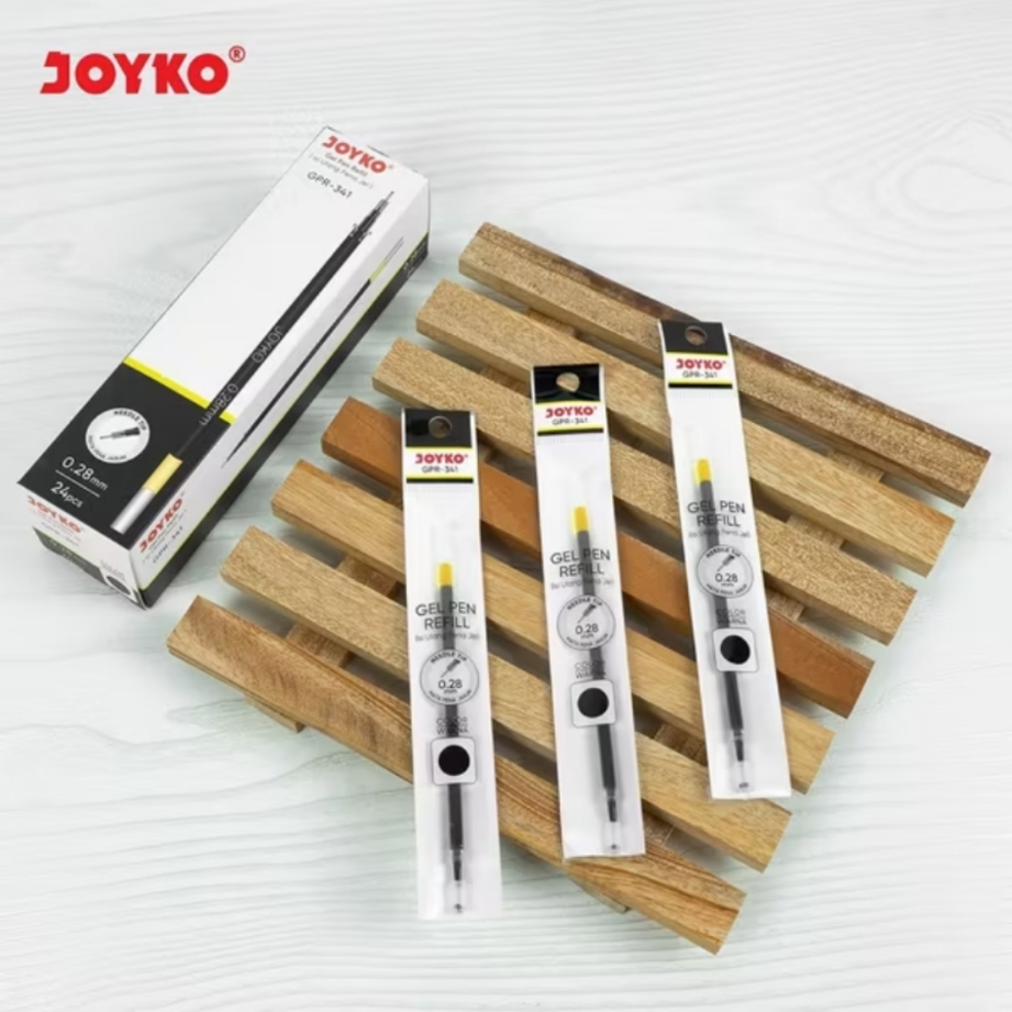 Refill 1 Pcs Joyko GPR-341 0.28 mm Gel Pen Isi Pulpen Gel