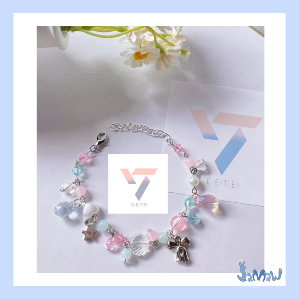 Gelang Manik-manik Seventeen | Bracelets Kpop Idol | Gelang Manik Korea | Beads Carat
