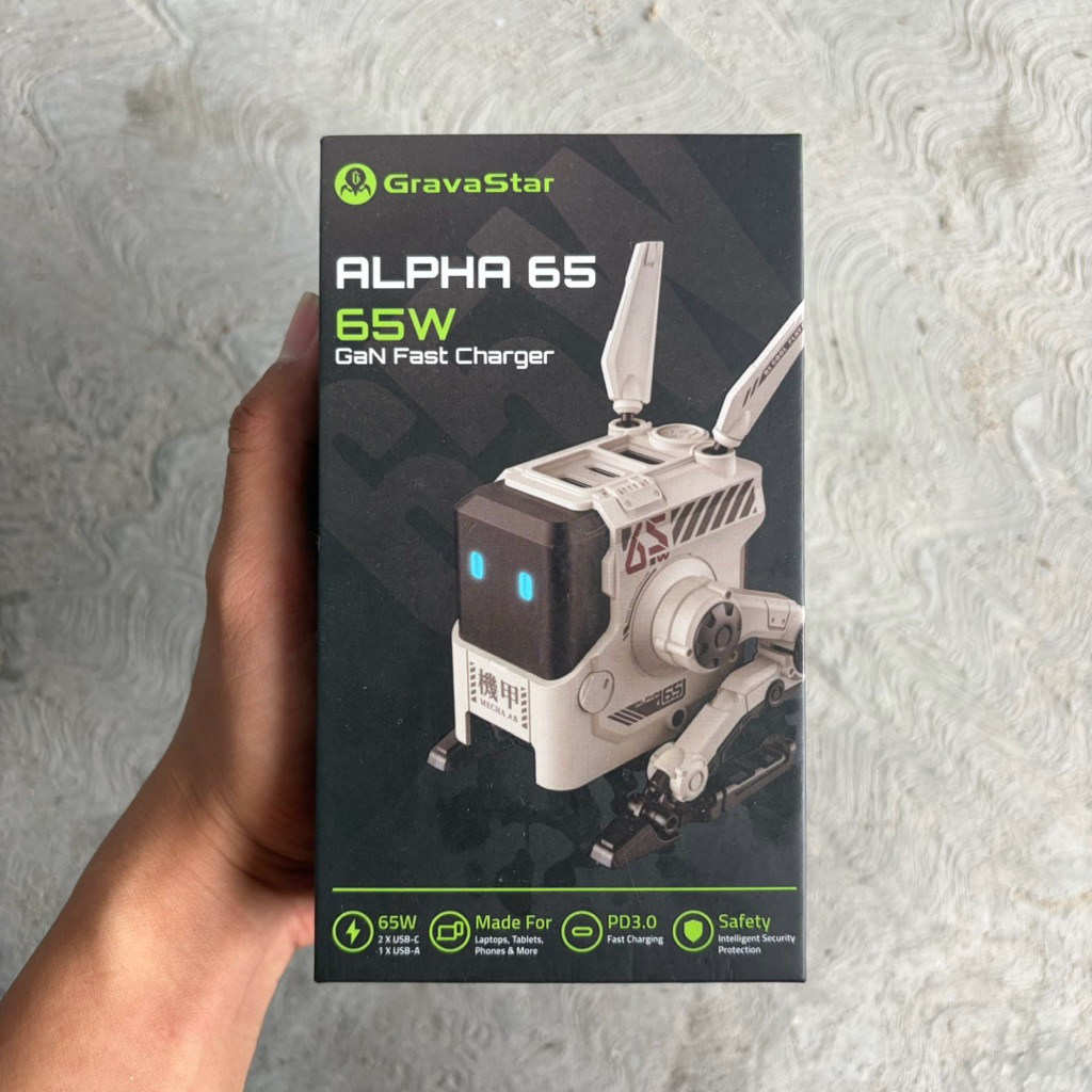 ADAPDTER CHARGER GRAVASTAR ALPHA 65 ORIGINAL