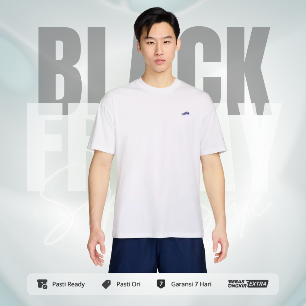 Kaos Nike Original Pria Nike Sportswear Max90 Patch Tee - White FV3752