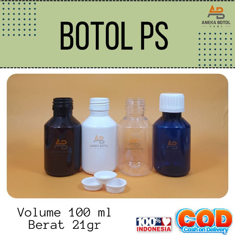Botol PET 100 ml Ecer Botol Pupuk Cair 100ml Botol PS 100 ml Botol Pupuk Botol Pupuk Pertanian Botol
