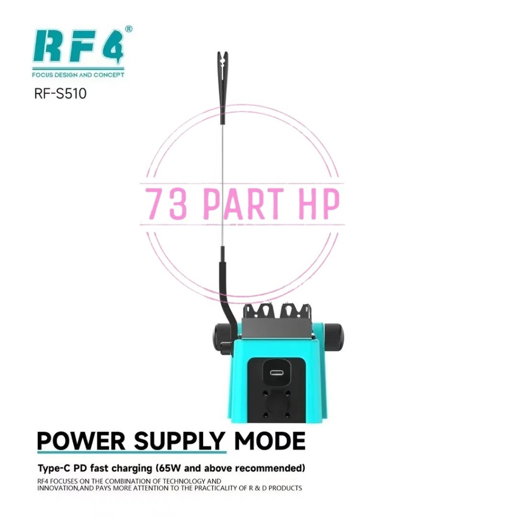 RF4 RF-S510 / RFS510 / RF S510 - Soldering Station Type-C PD Fast Charging, HD LCD Screen, Real-time