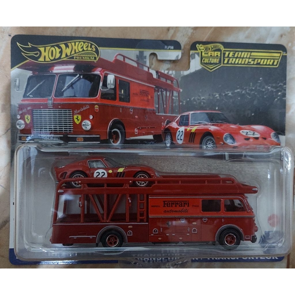 hot wheels premium team transport ferrari 250 gto dan fiat 642 rn2 bartoletti