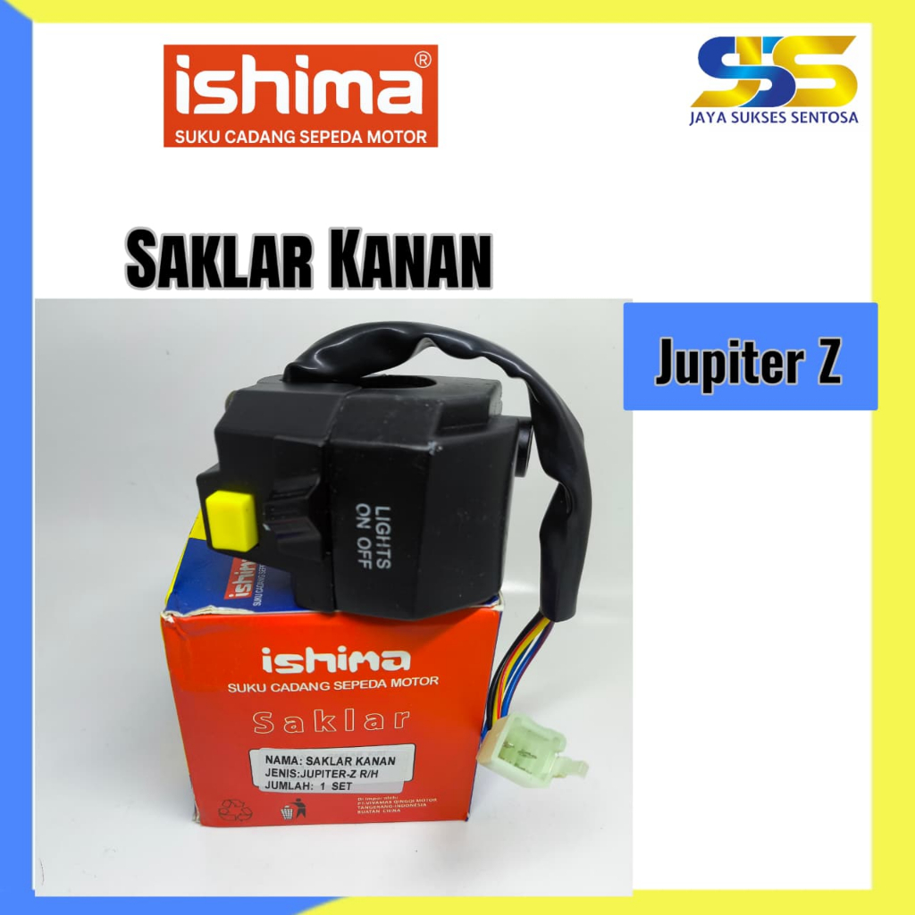 Saklar Lampu Kanan Motor Jupiter Z Vega R Lama Crypton F1ZR dan Force 1 ZR ISHIMA