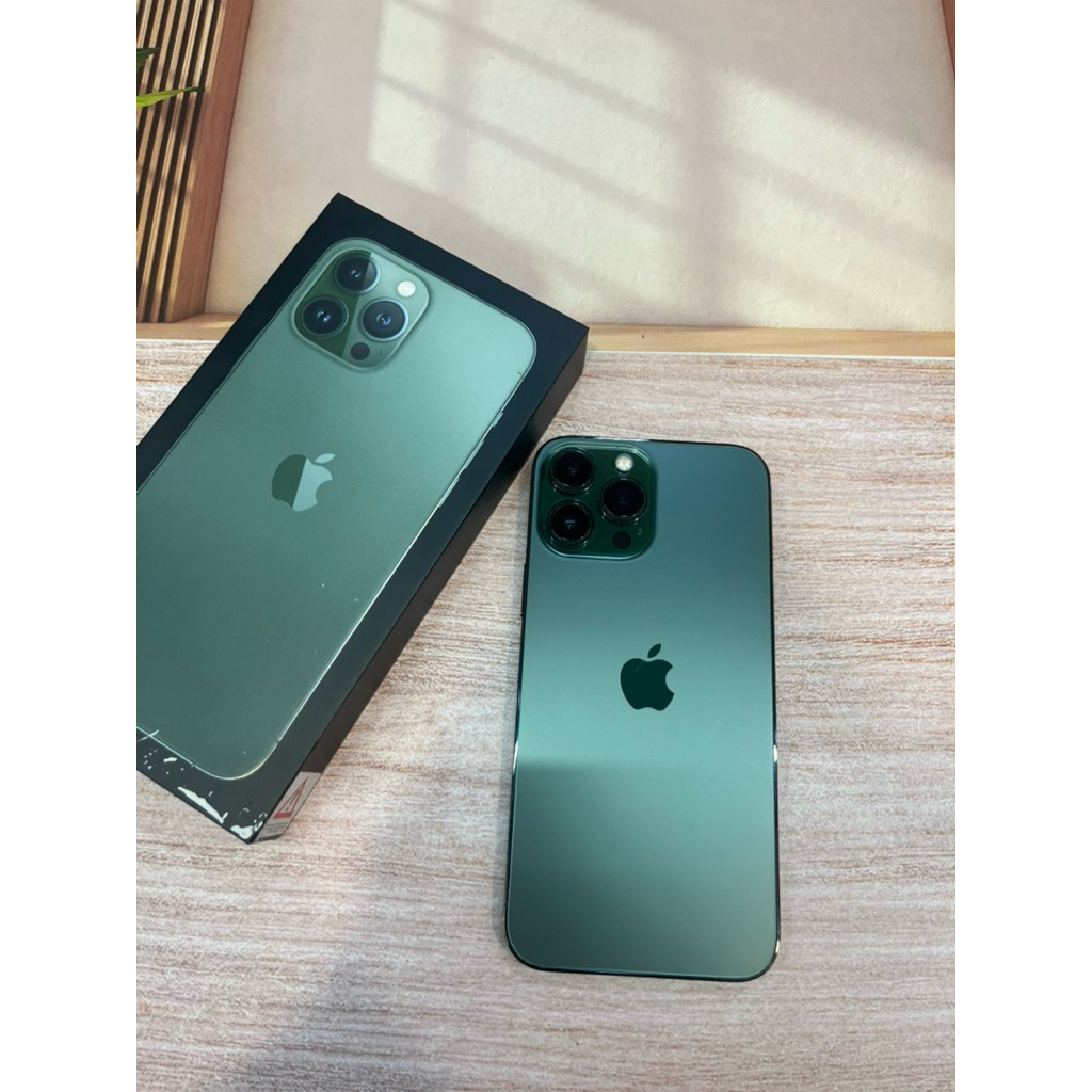 iPhone 13 Pro Max 256GB Green Eks ibox bh 82% lengkap